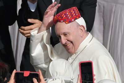 Pope's joy as he resumes audience with public
