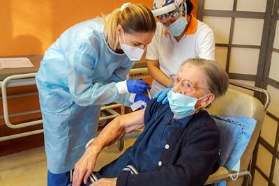 Italian 108-year-old woman gets Covid-19 vaccine