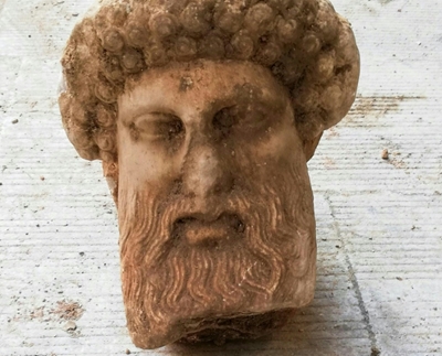 Ancient statue of Hermes dug up in Athens