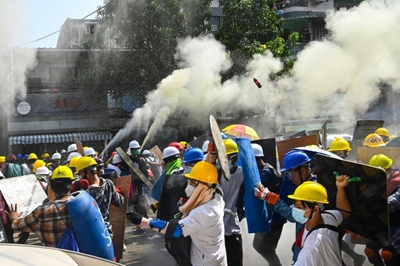 Six dead as Myanmar security forces fire at protesters