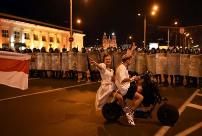 Fearing persecution, Belarus activists flee to Lithuania