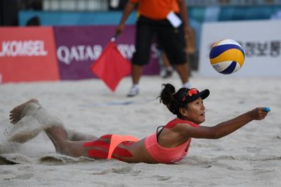 Anxious athletes from quake-hit Lombok hope to spread smiles back home