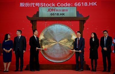 Medical arm of China's JD.com surges 34% on Hong Kong debut