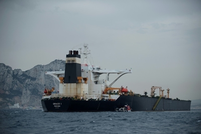 US asks Gibraltar to hold Iranian tanker in detention