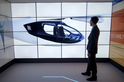 Rolls-Royce unveils hybrid flying taxi at Farnborough