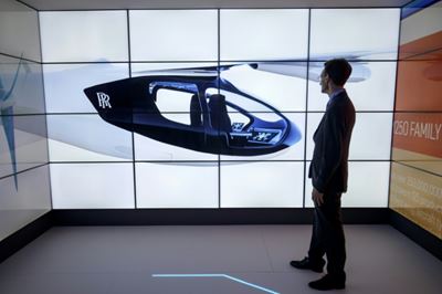 Rolls-Royce unveils hybrid flying taxi at Farnborough