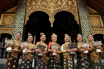 Blessed beauties: Laos new year pageant pits 'King's daughters' as rivals