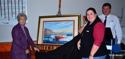 Painting donated back to NSRI station