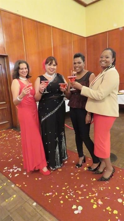 Divas Dazzle in red and black