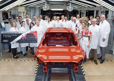 New car from Audi plant