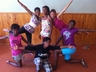 Dance student gives back