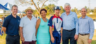 Cricket legend boosts local boy