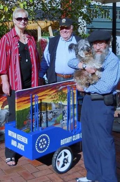 Jock and master get set of wheels