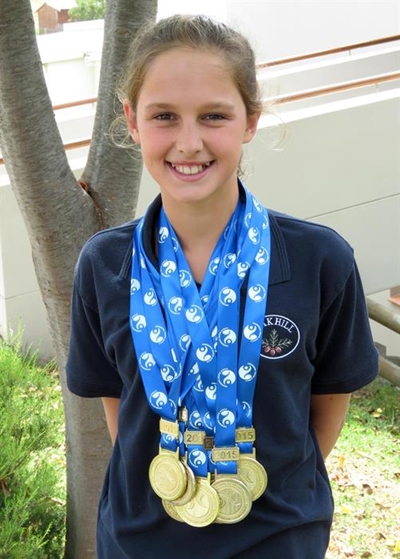Young swimmer shines