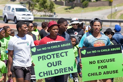Plett marches against child abuse