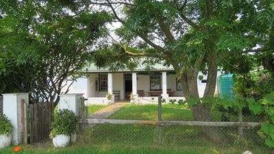 Old farmhouse stripped and derelict