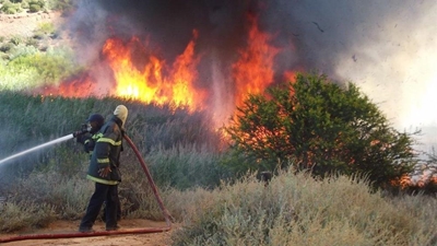 Brand in Olifantsrivier