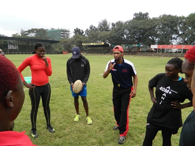 Titans coach shares skills in Kenya
