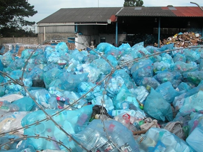 Rubbish piles up at recycling depot