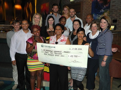 Sponsors and shelters share smiles