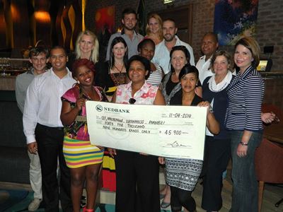 Sponsors and shelters share smiles