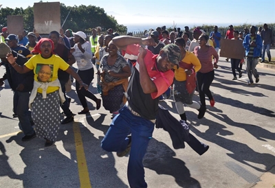 Protesters raise a number of concerns