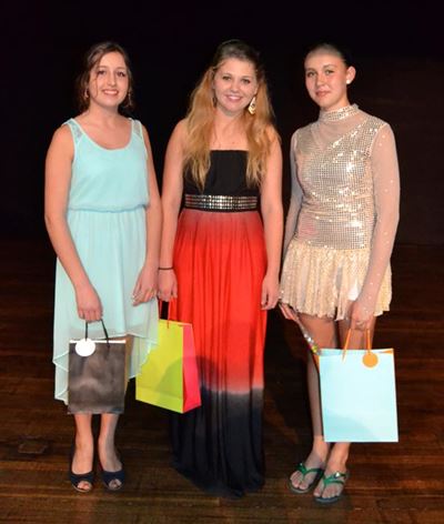 Youngsters on stage at talent show