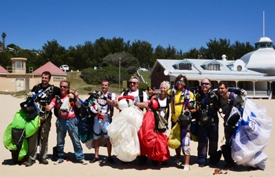 Skydivers wowed the crowds