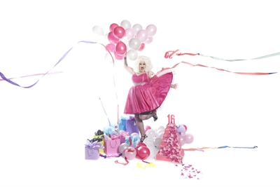 Shake your pink feathers for festive fun