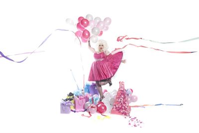 Shake your pink feathers for festive fun