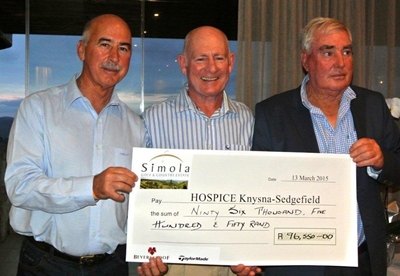 Golfers raise R110 000 for Hospice