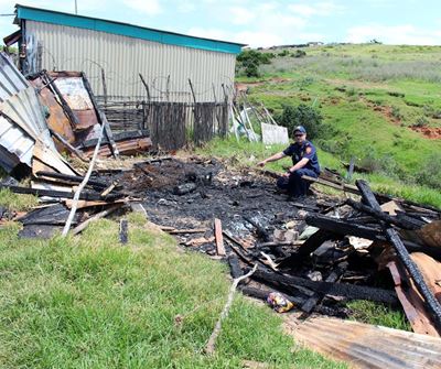 Shack fire claims a life