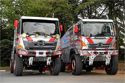 Hino prepares lighter trucks for Dakar
