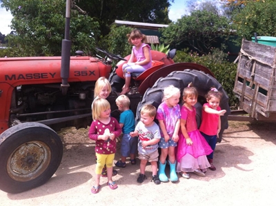 Little forest friends' big day on a farm