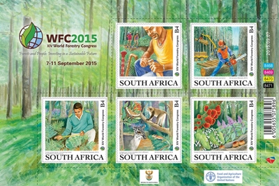 Limited edition stamps celebrate World Forestry Congress