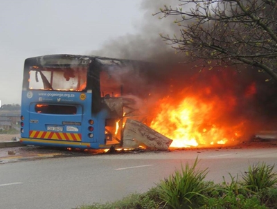 Burning buses: Key suspect behind bars