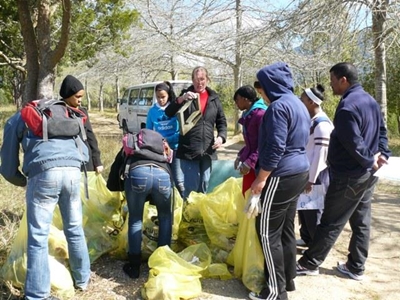 Wessa participates in clean-up