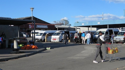 More than commuters at taxi rank