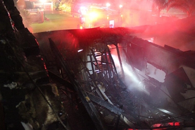 Huis brand in Heiderand