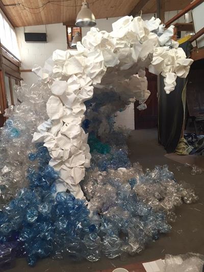 Central Beach public art highlights plastic pollution