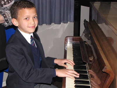 Young piano player destined for great things
