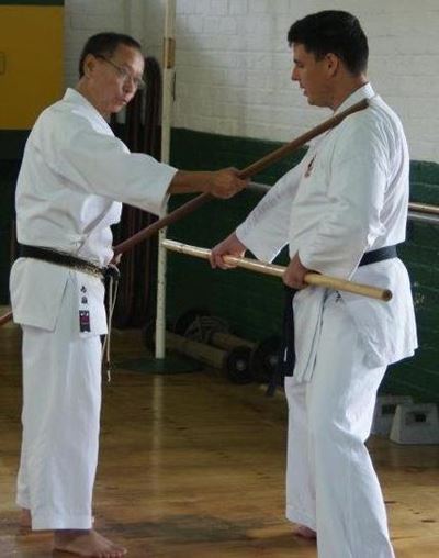 Kobudo master shows locals the ropes