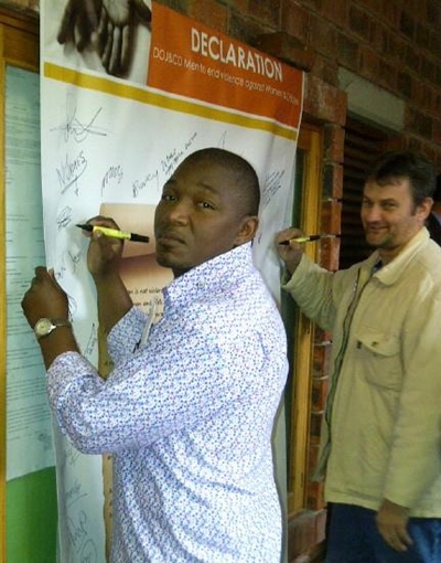 Real men pledge to fight violence