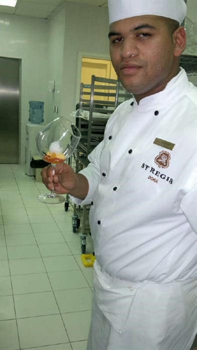 Young chef 'cooks' in Qatar