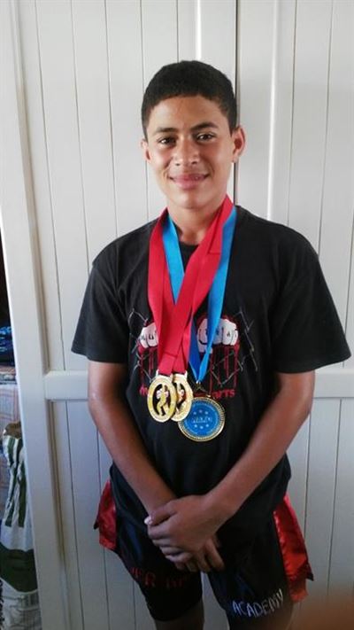 Young fighter goes to SAs