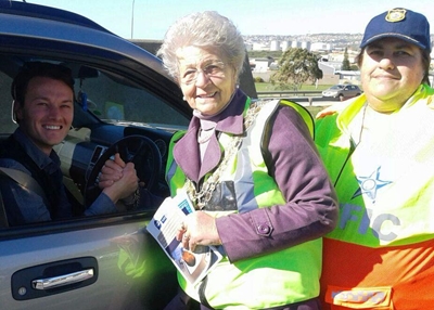 Roadblock in celebration of Women's Month