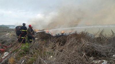 Arson often reason for fires at waste disposal sites