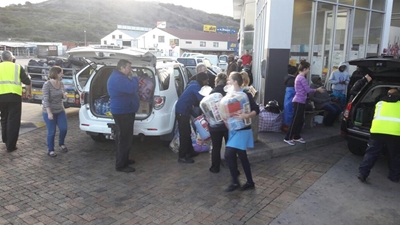Mossel Bay gives generously to Knysna
