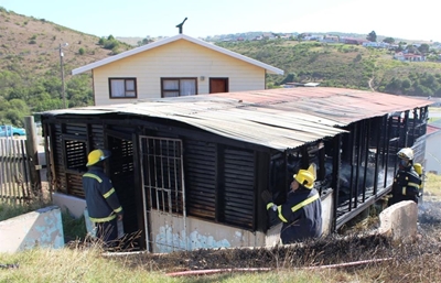 Brand verwoes huis