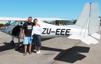 Adventurous aviator visits